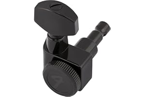 Fender Deluxe Locking Staggered Guitar Tuners, Black