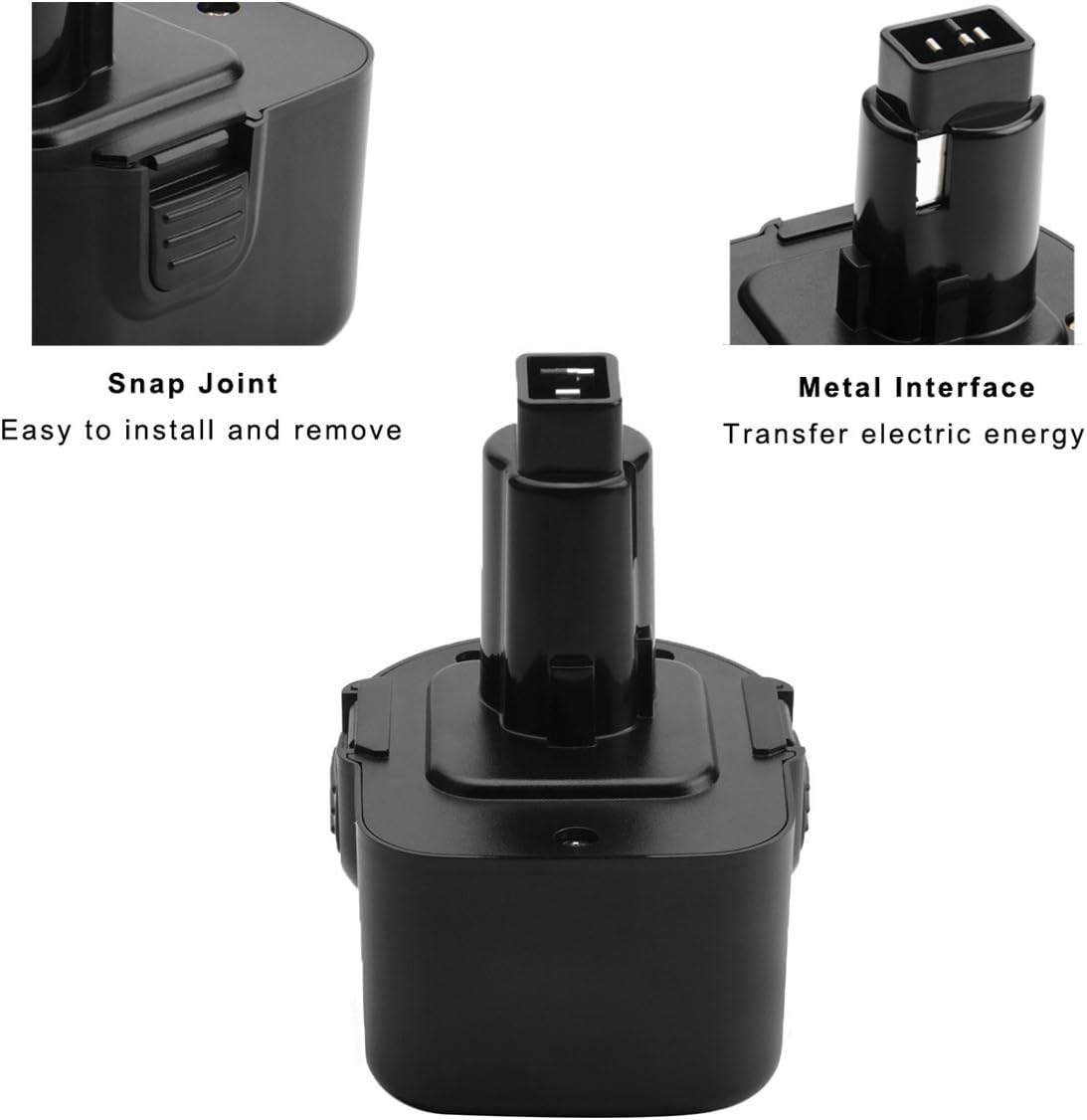 Exmate 12V 3.5Ah Battery for Dewalt DC9071 DE9071 DW9072 DE9074 DE9075 DE9501 DW9071 DE9037 DE9072 152250-27 397745-01 - Image 4