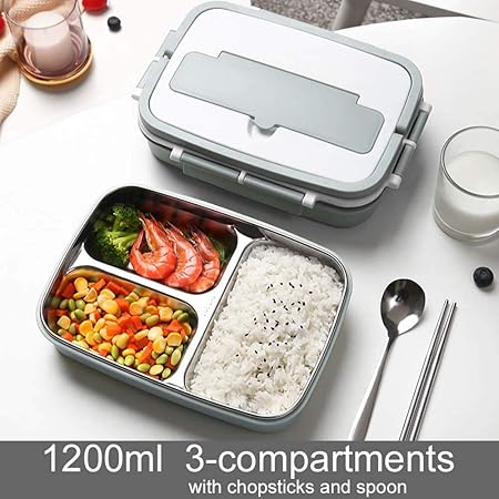 1000ML Lonchera Escuela Contenedor De Comida Térmica Niños Niño ...