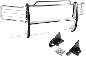 DNA MOTORING GRILL-G-026-SS Front Bumper Brush Grille Guard,Silver