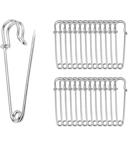 épingle Sûreté Extra Large 30 Épingles De Sûreté Extra Larges 8,5 Cm - Pour Vêtements, Cuir, Travaux Manuels, Couvertures Et Kilts Epingle A Nourrice