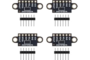 DWEII VL53L0X Time-of-Flight Flight Distance Measurement Sensor Breakout VL53L0X ToF Laser Range Finder for Arduino Pack of 4