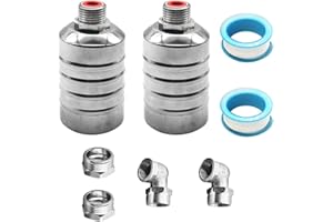 MADAT 304 Stainless Steel Fully Automatic Water Level Control Float Valve Mini Float Valve with 1/2" 3/4" Side Inlet Adapter Auto Float Water Shut off Valve 2Pcs for Water Tank Towers