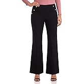 Rekucci Women's Comfort Wide Leg Pull-On Pant