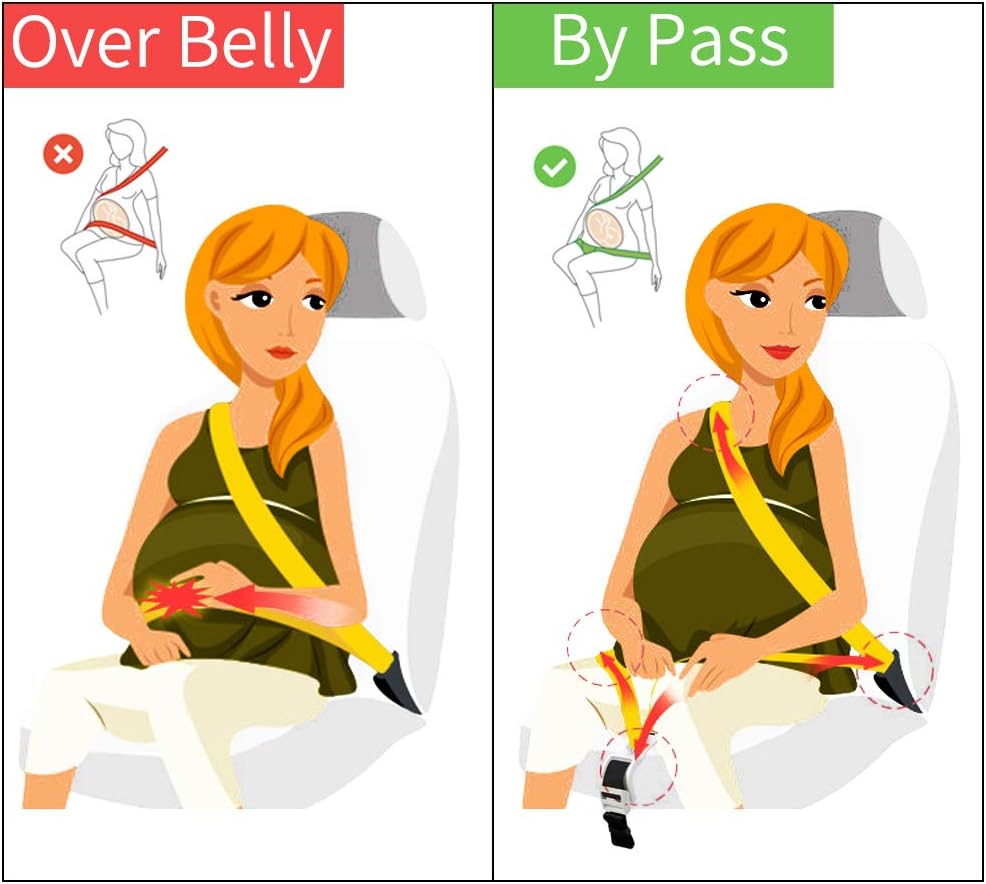 Gelinor Bump Belt Pregnancy Seat Belt Dolphin Maternity Seat Belt