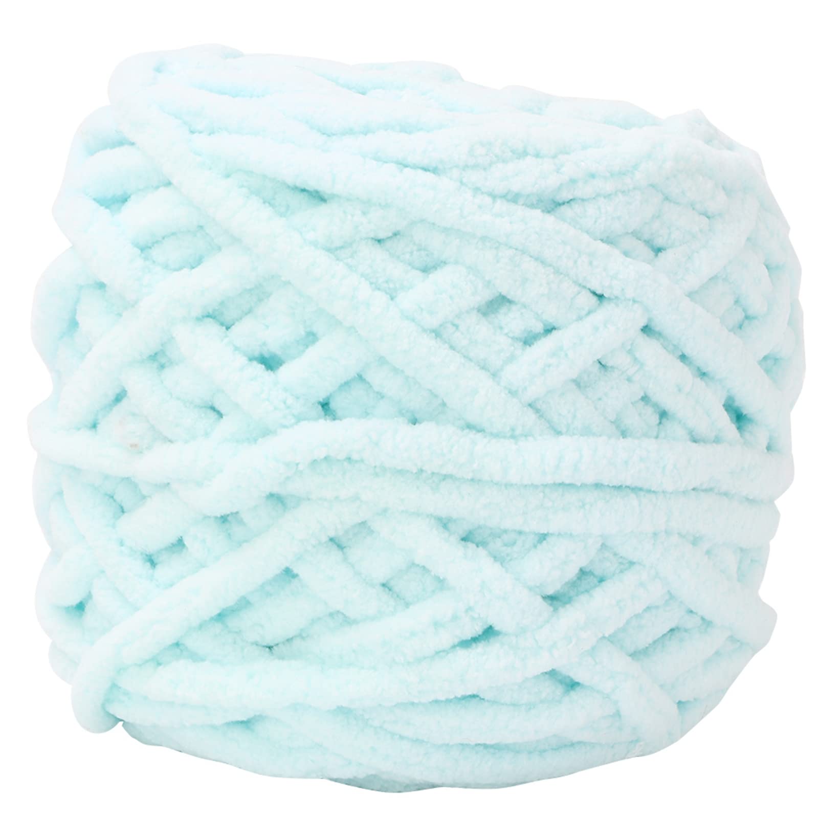 Single Thick Terylene Ice Strip Yarn for Blankets, Scarves & Crochet Quick-Dry Knitting Yarn Ball for Weaving and Needle Craft