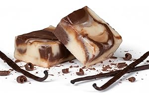 June Street Market Gourmet Sugar Free Fudge, Made with Real Butter, 6 oz. (Chocolate Vanilla)