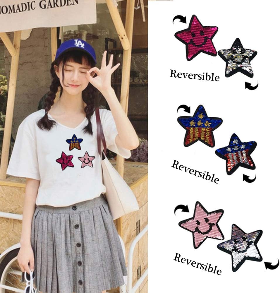 mochila Tpocean Parches de lentejuelas reversibles para coser o planchar  para decoración o reparación de ropa 10 unidades parches de zapatos  Apliques Hogar y cocina futakuchi-hakata.com