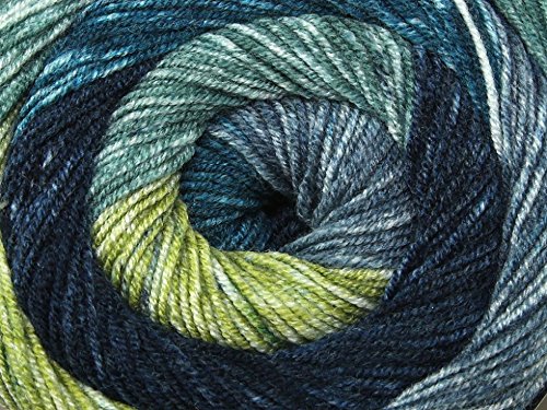 Stylecraft Batik Swirl Cake Knitting Yarn DK 3732 Blue Ocean - per 200 gram ball