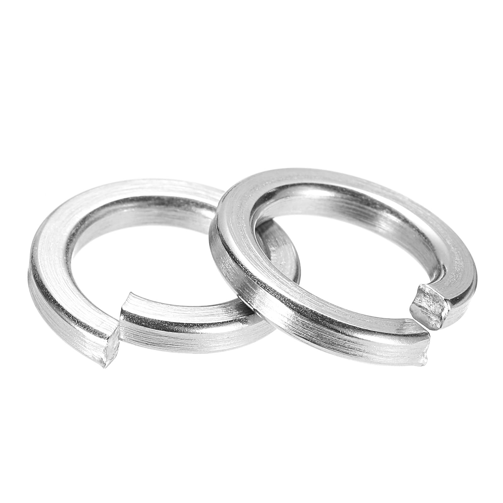 PATIKIL 1/3" Spring Lock Washer, 100 Pack 304 Stainless Steel Split Lock Washer Elastic Gasket Lock Metal Washers for Screws Bolts — image 1