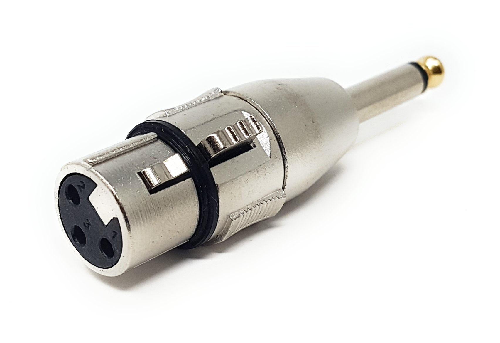 Maincore XLR Female to 6.35mm Mono Jack Plug Adapter, Converter, Coupler, Extender.