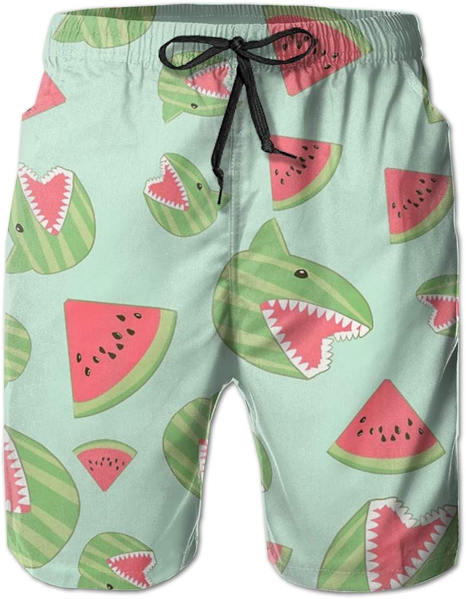 Classic-Fit Swim Trunks Big & Tall Half Pants for Boys Mens, Loose Bathing Suits