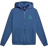 Volcom Boys Hoodie - Fleece Full Zip Up Hoodie Sweatshirt with Back Graphic - Stylish Hooded Sweatshirt for Boys (8-16)