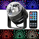 Party Lights , VIIVRIA Colorful Disco Ball Light with Bluetooth Remote for Birthday Xmas Wedding Home Party Celebrations (Stage Light + Remote)