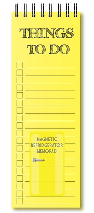 Nourish Magnetic Fridge Memo Pad Things To Do