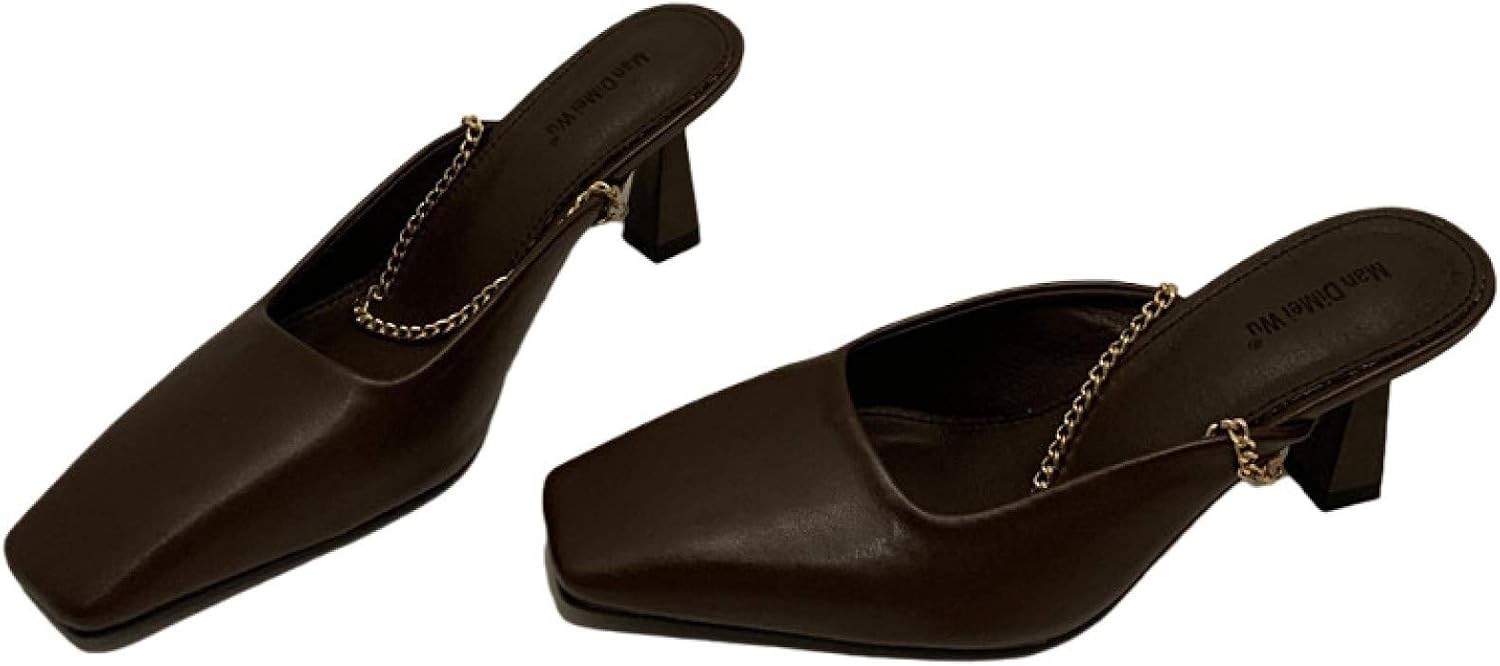 high heel mules amazon