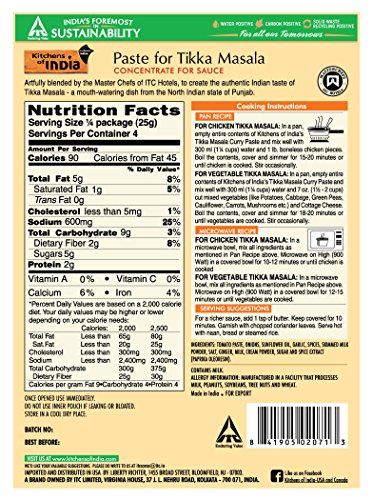 Kitchens of India Paste, Tikka Masala, 3.5-Ounces (Pack of 6)