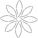 Quilting Creations Pinwheel Quilt Stencil