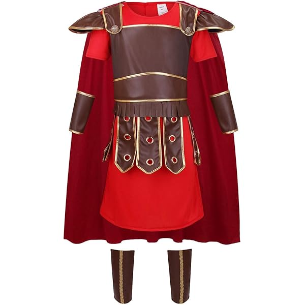 Spooktacular Creations - Disfraz romano para niños, traje de soldado romano, disfraz de armadura para niños, fiestas de juegos de rol, S Spooktacular Creations - Disfraz romano para niños, traje de soldado romano, disfraz de armadura para niños, fiestas de juegos de rol, S