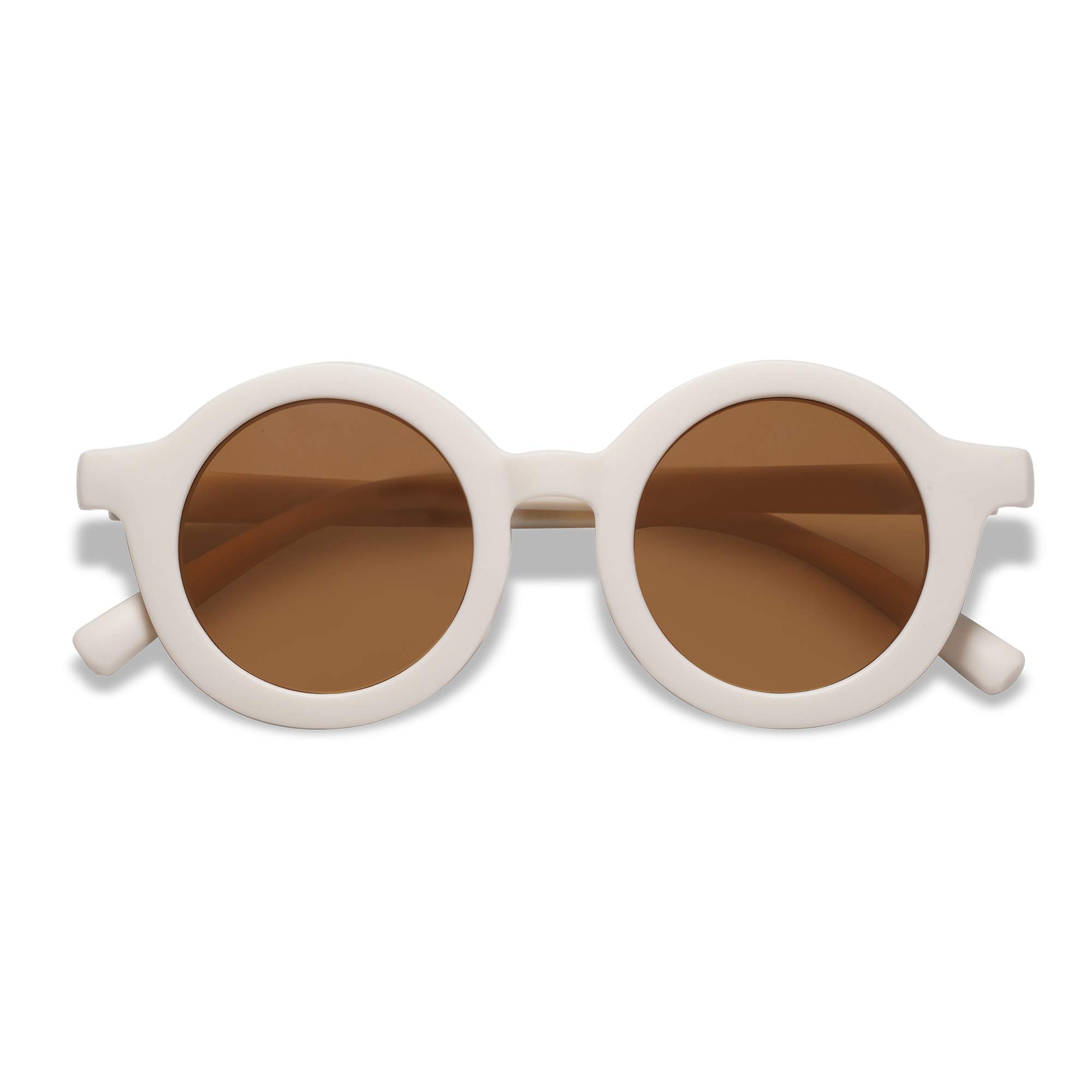 Photo 1 of SOJOS Cute Round Polarized Sunglasses for Kids Girls Boys UV400 Protection De Sol Gafas Beach Holiday SK5606 Beige