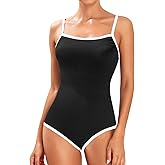 Tempt Me Athletic One Piece Swimsuits for Women Training Sport Tummy Control Bathing Suits