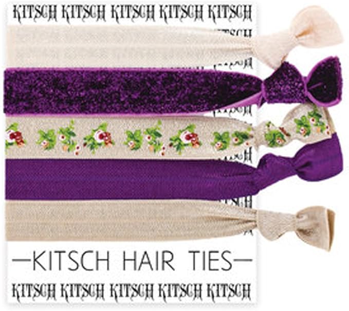 Amazon Co Jp キッチュ Kitsch ヘアタイ ヘアゴム 5本セット Limited Hair Tie Wild Roses 服 ファッション小物