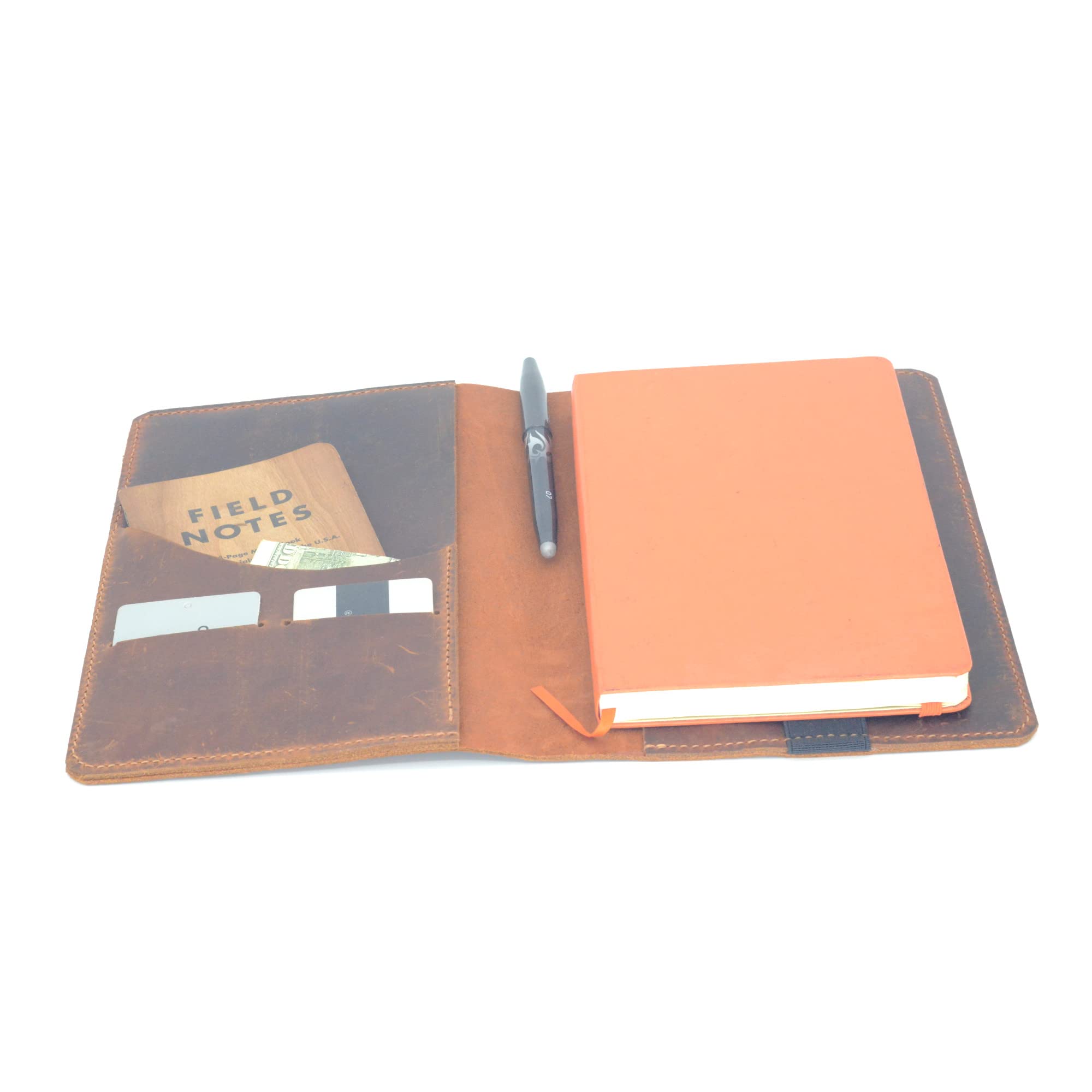 JJNUSA Refillable Gift Leather Notebook for Leuchtturm 1917 A5 Writing Vintage Leather Travel Journal Cover for Rocketbook Moleskin Medium