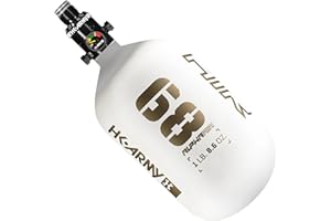 HK Army HPA Paintball Tank - Lightweight Alpha Air Carbon Fiber Compressed Air Tank - 48ci/4500 psi