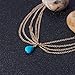 PH PandaHall Turquoise Head Chain, Unique Jewelry Headband Boho Tassel Chain Hair Band Party Headpiece Festival Prom Wedding Headband for Women Headpiece Arabian