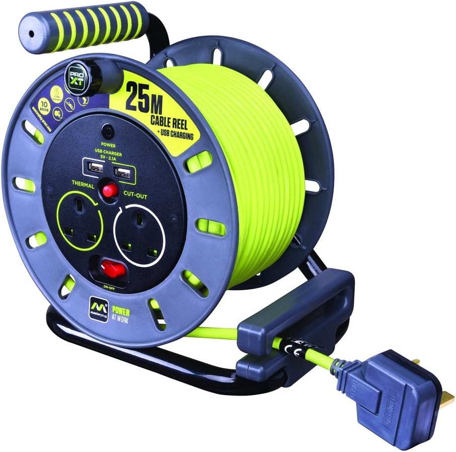 Masterplug OMU25132USLPX 25M 2 Socket Electrical Cable Amazon.co.uk