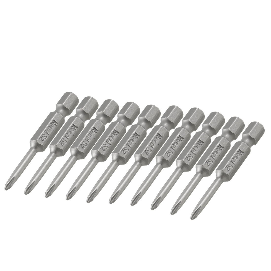 Sourcingmap 6.35mm Hex Shank Magnetic PH1 Philips 3mm Cross Head Insert Bits x 10