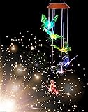 Wanmingtek Wind Chimes Outdoor, Solar Powered