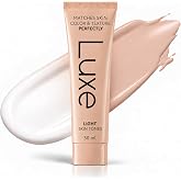 Luxe Color Changing Foundation for Mature Skin -  Light | Color Matching, Adapts to Your Skin Tone, Hydrating Hyaluronic Acid &amp; Peptides, Natural Matte Finish