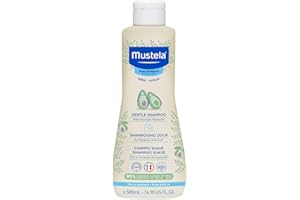 Mustela Baby Gentle Shampoo with Natural Avocado - Hair Care for Kids of all Ages & Hair Types - Tear-Free & Biodegradable Formula - Various Sizes - 1 or 2-Pack