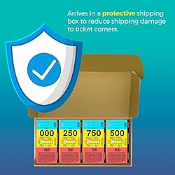 Rio Salto 3 Part Valet Parking Tickets Perforated