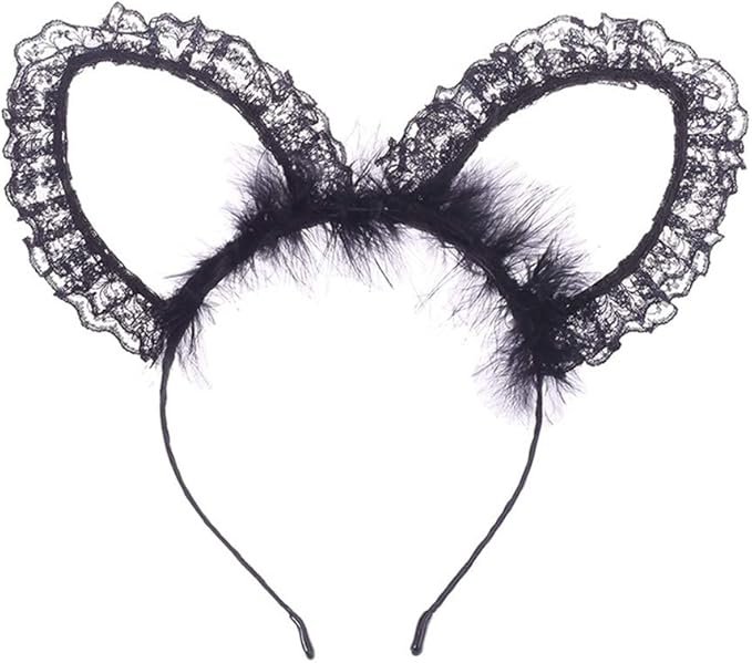 Gerfogoo Halloween Stirnbander Fledermaus Ohr Haarreif Haarclip Halloween Kostum Zubehor Schwarze Katzenohren Amazon De Bekleidung