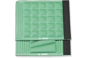 SAGEFINDS Luggage Handle Wraps, Set of 2, Padded Grip Handle Covers for Bags, Hidden ID Section, Colorful Suitcase Tag Identifier, Travel Accessories