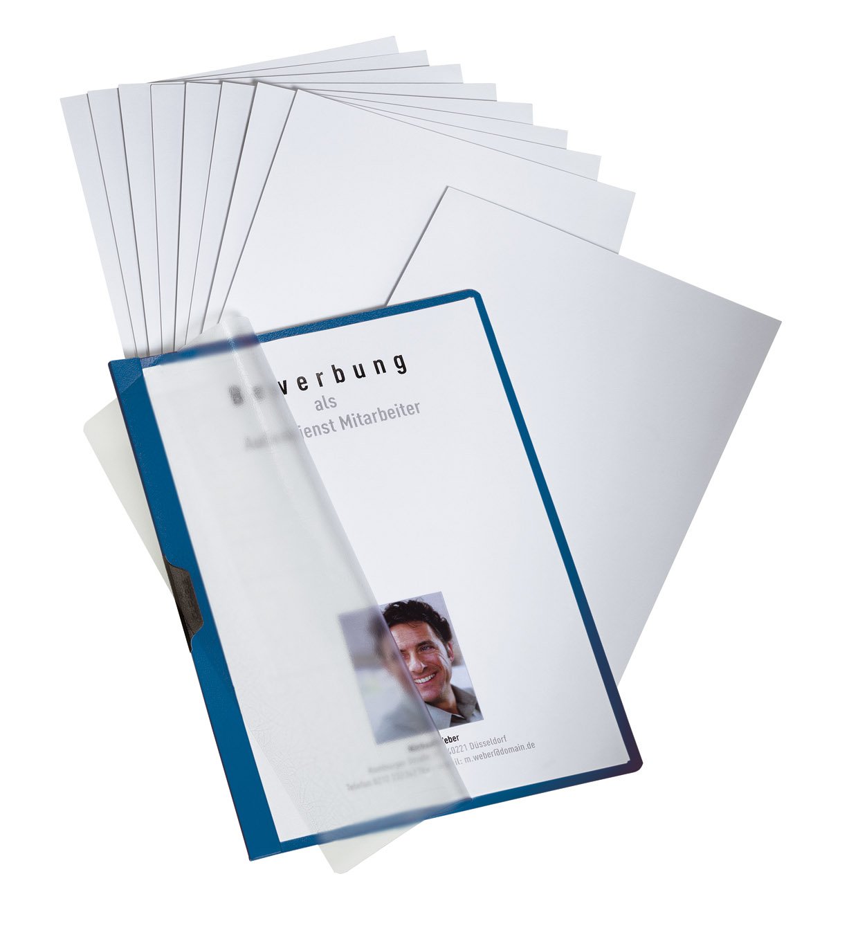 Durable 2586-07 Application Clip Board Folder Professional Dark Blue Set of 3