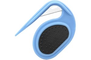 CLAYCLAY Knotting Comb for Cats and Dogs, Pet Knotting Comb for Medium to Long Hairs Removal, Pet Knotting Comb De Knotting Comb for Dog Pet Hair Removal Tool Cat Dog Grooming Comb Knot Remover (Blue)