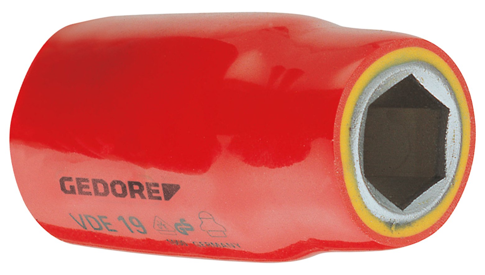 Gedore VDE1932 32 x 60.5 mm 1/2-Inch 6 Hex VDE Socket - Silver