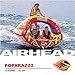 SPORTSSTUFF Poparazzi 1-3 Rider Towable Tube for Boating, Red