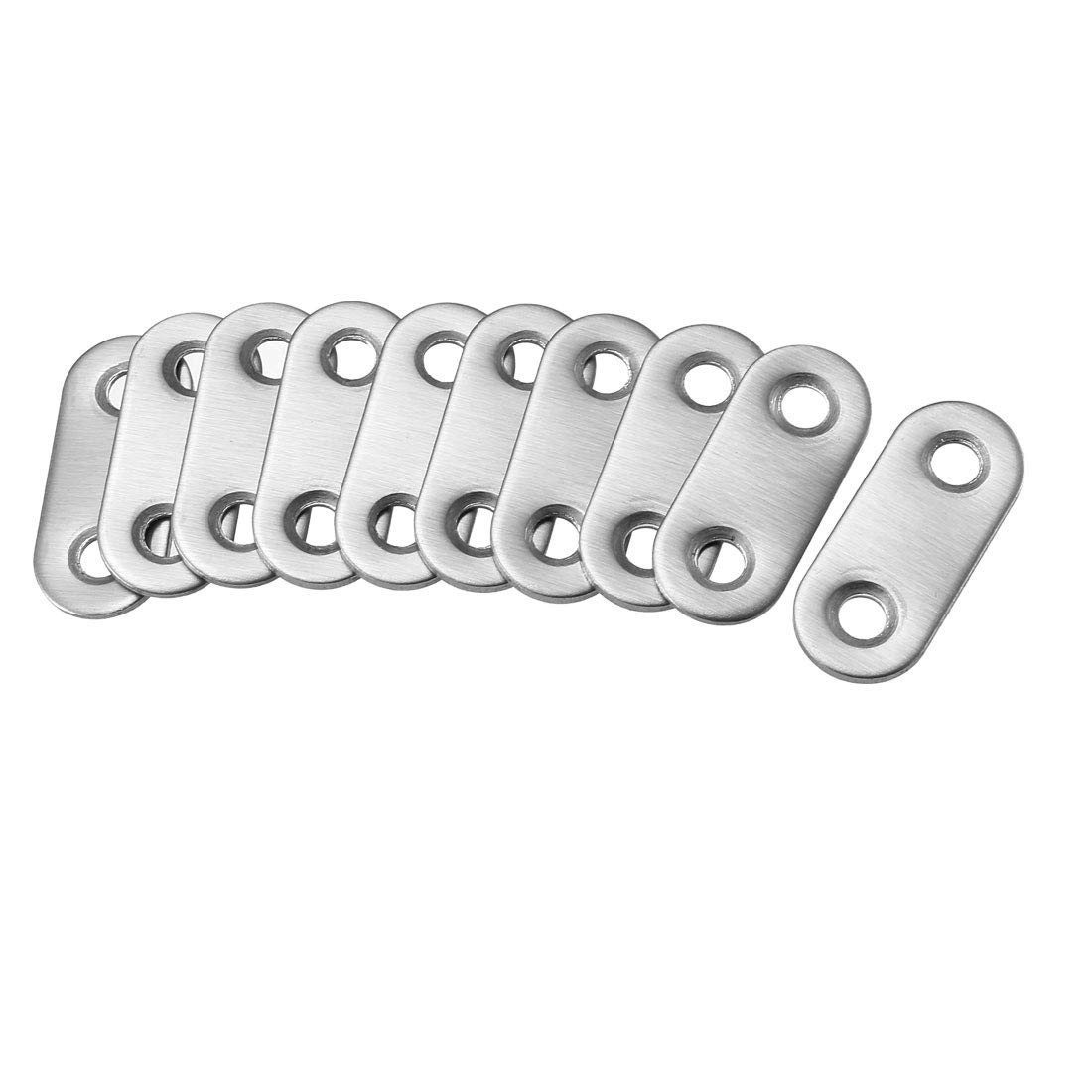 sourcing map Repair Plate, 36mmx16mm, Flat Fixing Mending Corner Brace Bracket Connector, Pack of 10