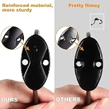GlazieVault Black Coat Hooks for Wall Zinc Alloy 10 Pack Heavy Duty view 6