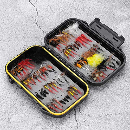 WE-WIN Fliegen Angeln Box mit Fliegen, Forelle Fliegen Angeln Fliegen 72pcs Headed Nymphen Set – Bild 6