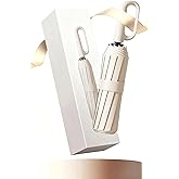 CTJWANRU Inverted Umbrella with Carabiner Handle, Compact Wind Proof Umbrellas For Rain and Sun Protection, Portable Reverse Folding Umbrella, Car Umbrella for Women Men, 10 Ribs