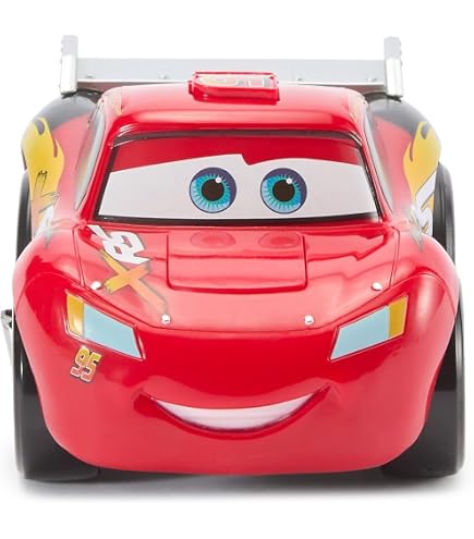 Jada Lightning McQueen 1/24 - Métal, Pneus Caoutchouc, Portes, Capot Et Coffre Ouvrants - Collectionneur - Disney Cars