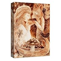 Canvas Wall Art Creative Illustrations Canvas Prints Home Artwork Decoration for Living Room,Bedroom - 12x18 inches