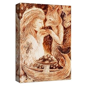 Canvas Wall Art Creative Illustrations Canvas Prints Home Artwork Decoration for Living Room,Bedroom - 12x18 inches