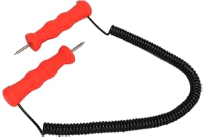 Ice Awls Ice Picks Kit, Stainless Steel Ice Fishing Safety Picks Handheld Hanging Ice Awls for Ice Skating Skiing Fishing