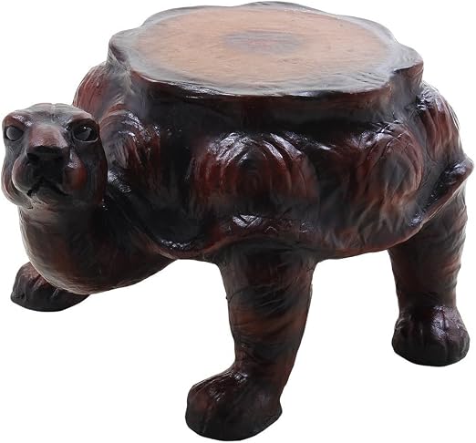 Amazon Com Storeindya Leather Turtle Decorative Ottoman Footstool Outdoor Round Home Furniture Lovely Turtle Collection Office Products